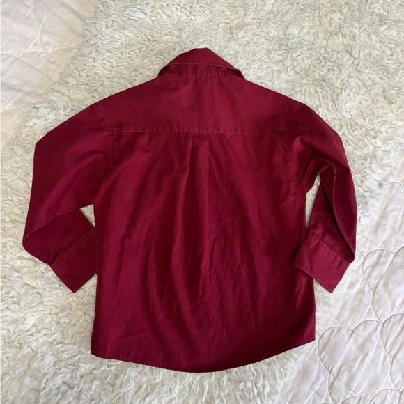 Van Heusen Burgundy Button-Up Shirt - Picture 3 of 3